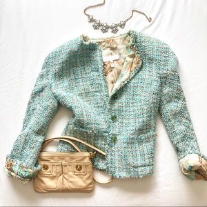 ESCADA luxury size 40 tweed bouccle jacket
